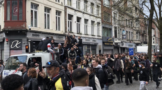 Cortège dans les rues de Liège: 14 arrestations administratives