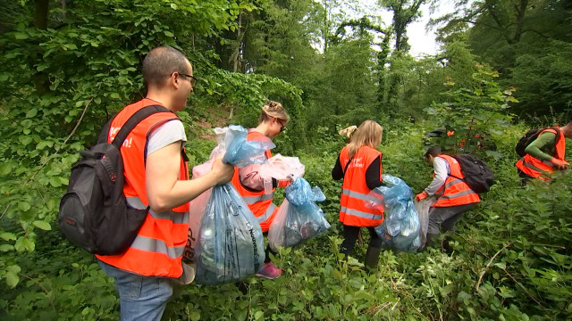 Team building pour des volontaires bruxellois : Chasse aux déchets à Nandrin ! 