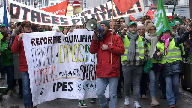 2.000 enseignants dans les rues de Liège