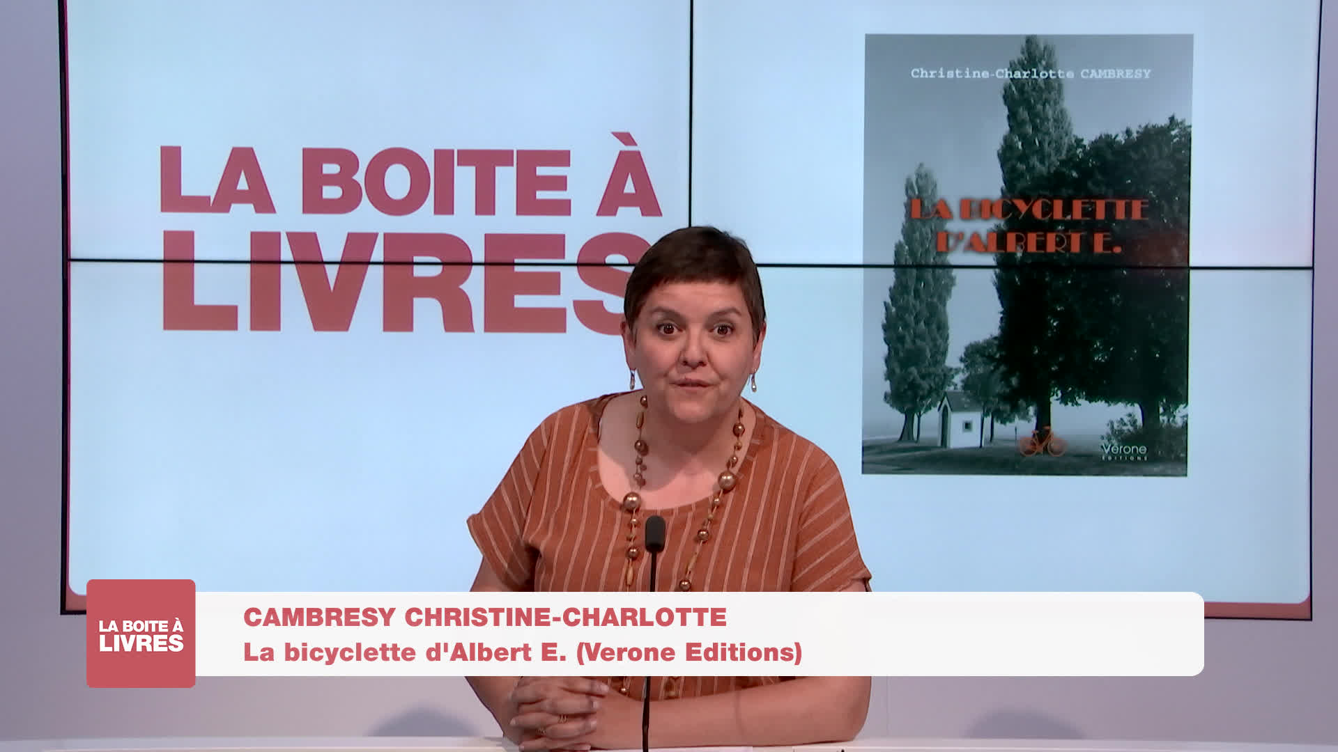 Boite à livres - Christine-Charlotte Cambresy, La bicyclette d'Albert E (Verone Editions)