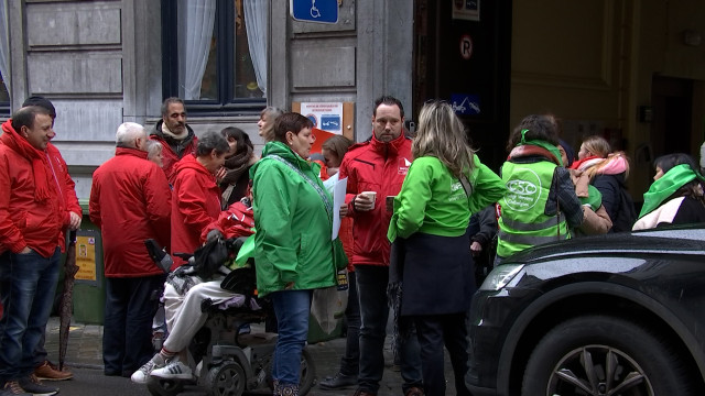 Action syndicale à l'AVJ de Liège
