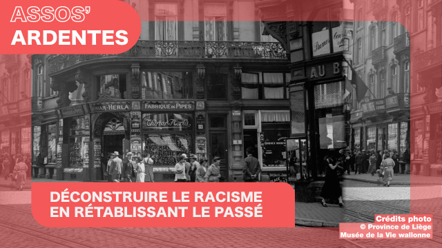 Assos' Ardentes : Rue Léopold, départ d'une visite guidée décoloniale de Liège