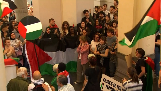 Manifestation de soutien à la Palestine à l’Université de Liège