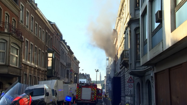 Liège : incendie rue Louvrex