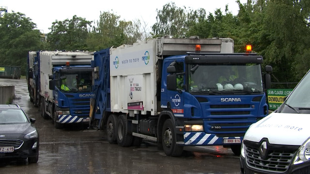 Renewi en grève: les déchets s'accumulent à Liège
