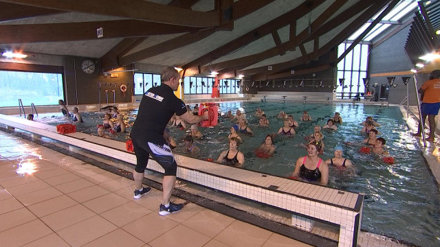 Le work-out aquatique testé à la piscine de Huy