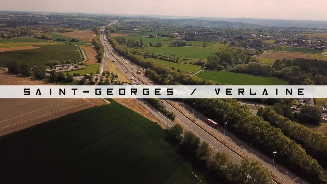 Vu du Ciel : Verlaine et Saint-Georges-sur-Meuse