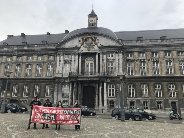 Action contre le racisme et la brutalité policière à Liège