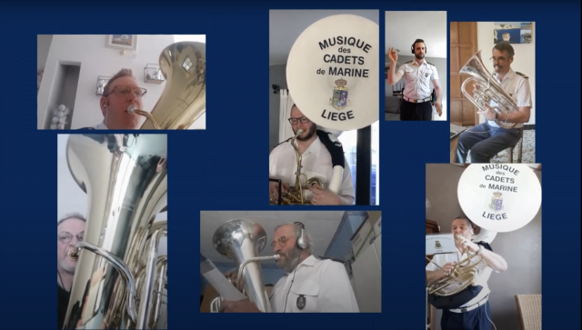 La Musique des Cadets de Marine se fait à nouveau entendre sur les réseaux sociaux