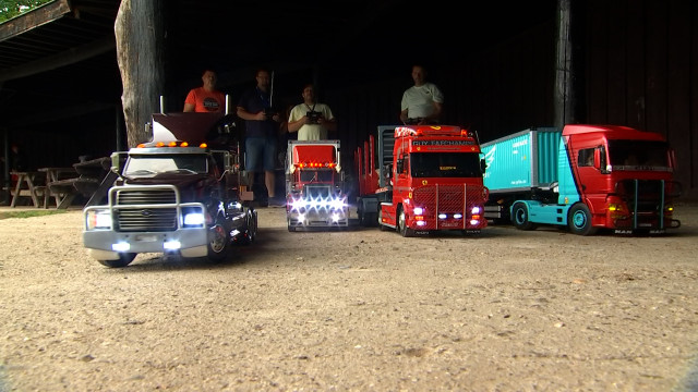 Camions & engins de chantier radiocommandés en démo à Wégimont dimanche