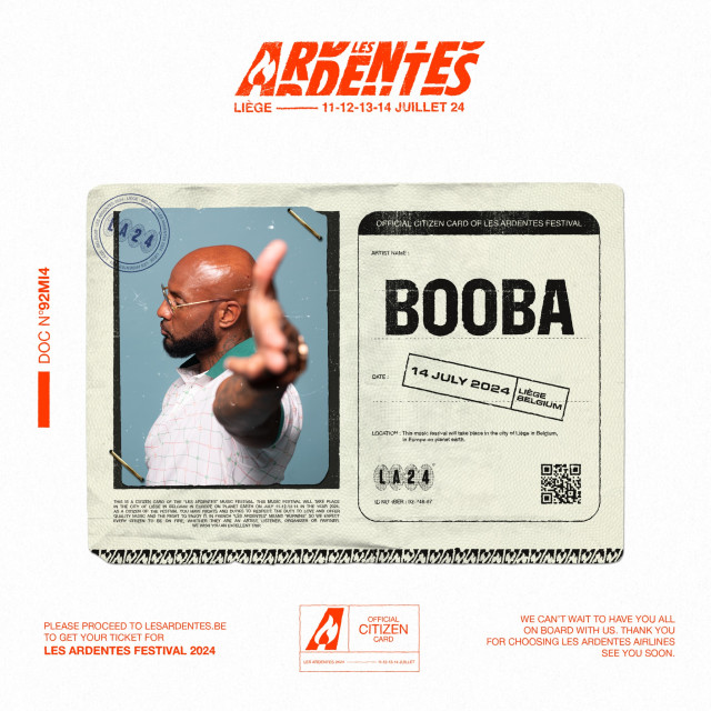 Booba, tête d'affiche des Ardentes 2024