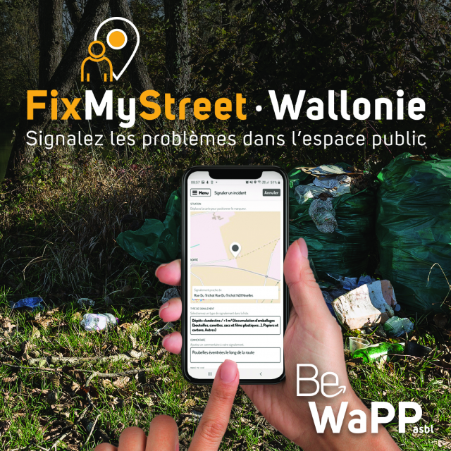 FixMyStreet Wallonie : une application anti-déchets à Grâce-Hollogne