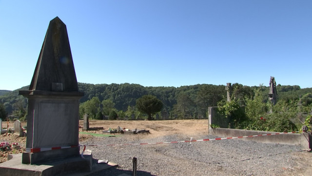 Huy : exhumations et travaux de terrassement au cimetière de la Buissière