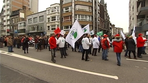 SPF Finances : manifestation à Liège