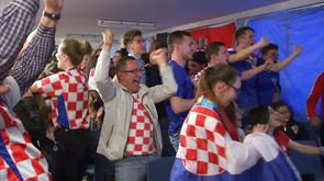 Euro 2016 : le match Croatie-Espagne avec les supporters croates