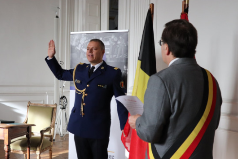 Jean-Marc Demelenne, le nouveau Chef de Corps de la police de Liège, a prêté serment