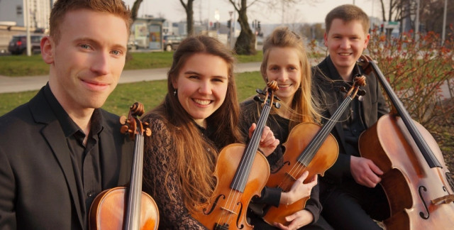 Les musiciens du jeune groupe liégeois Quatuor Légia bientôt en concert à Visé