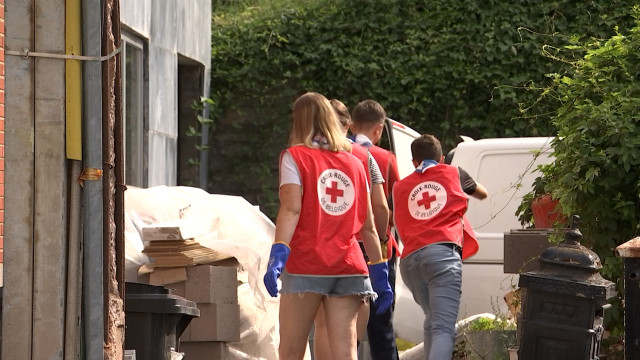 Les scouts de Modave en aide aux sinistrés avec la Croix-Rouge