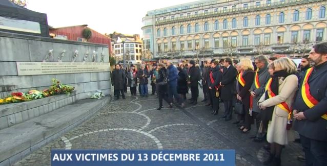 Liège se souvient des victimes du 13 décembre 2011