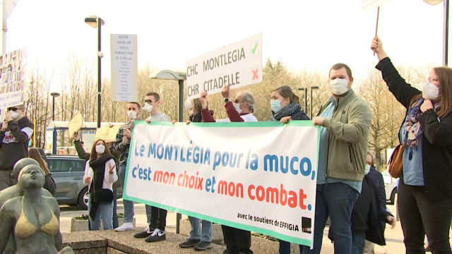 Mucoviscidose : manifestation contre la disparition des soins au CHC 