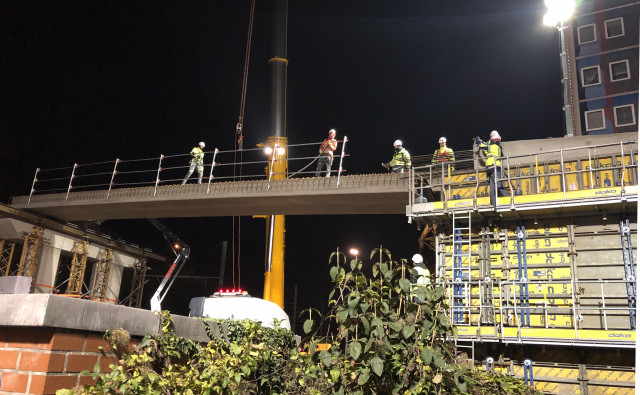 Tram : reconstruction ce week-end du pont des Tilleuls