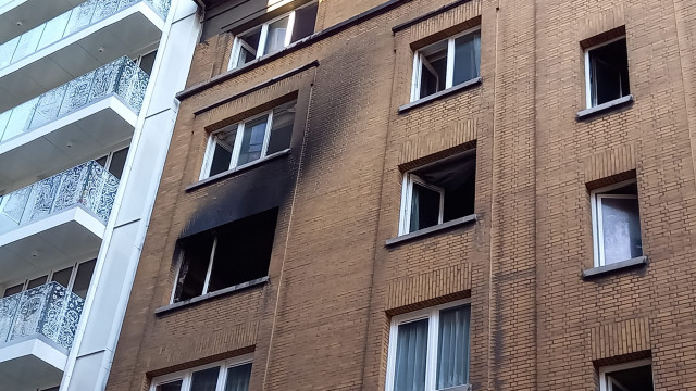 Violent incendie dans le quartier d'Outremeuse à Liège 