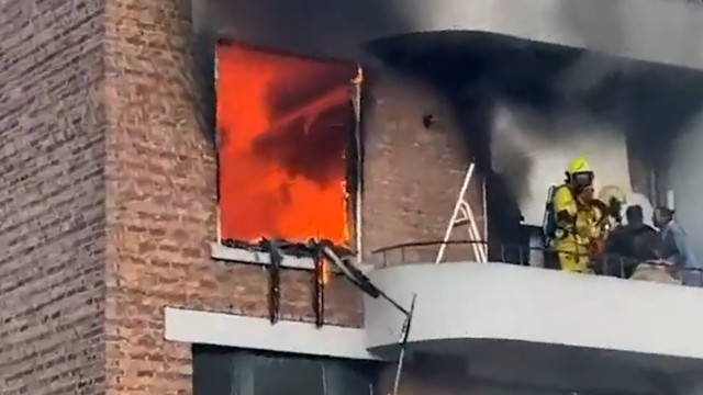 Violent incendie rue Basse-Wez à Liège
