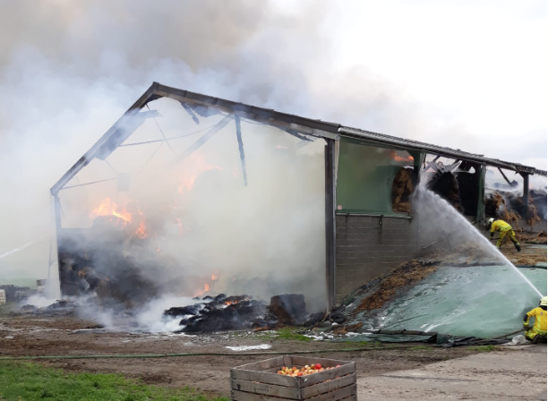 Visé : important incendie dans un hangar agricole